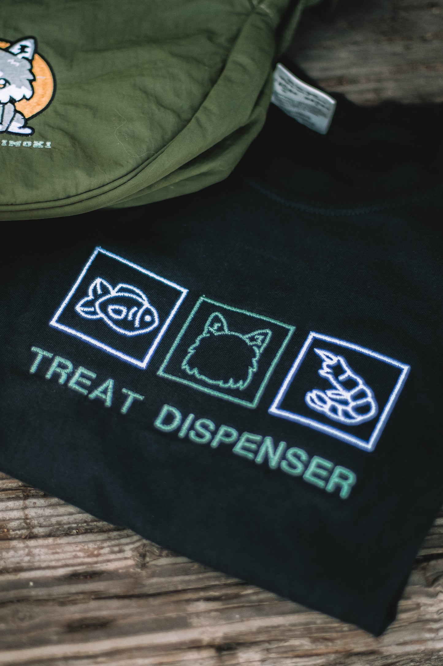 Treat Dispenser Embroidered Shirt ft. Miimoki Art