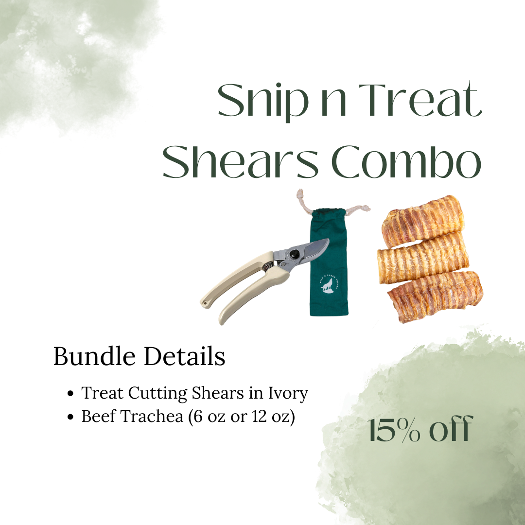 Snip n Treat Shears Combo - Beef Trachea